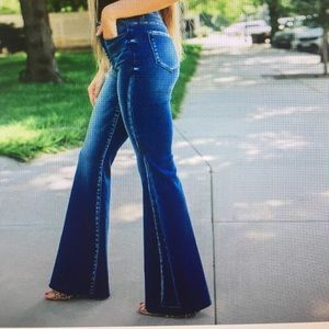 Kancan Signature High Rise Super Flare Jean. 29x34
